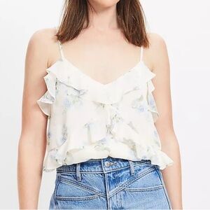 Loft Floral Ruffle Camisole Top NWT